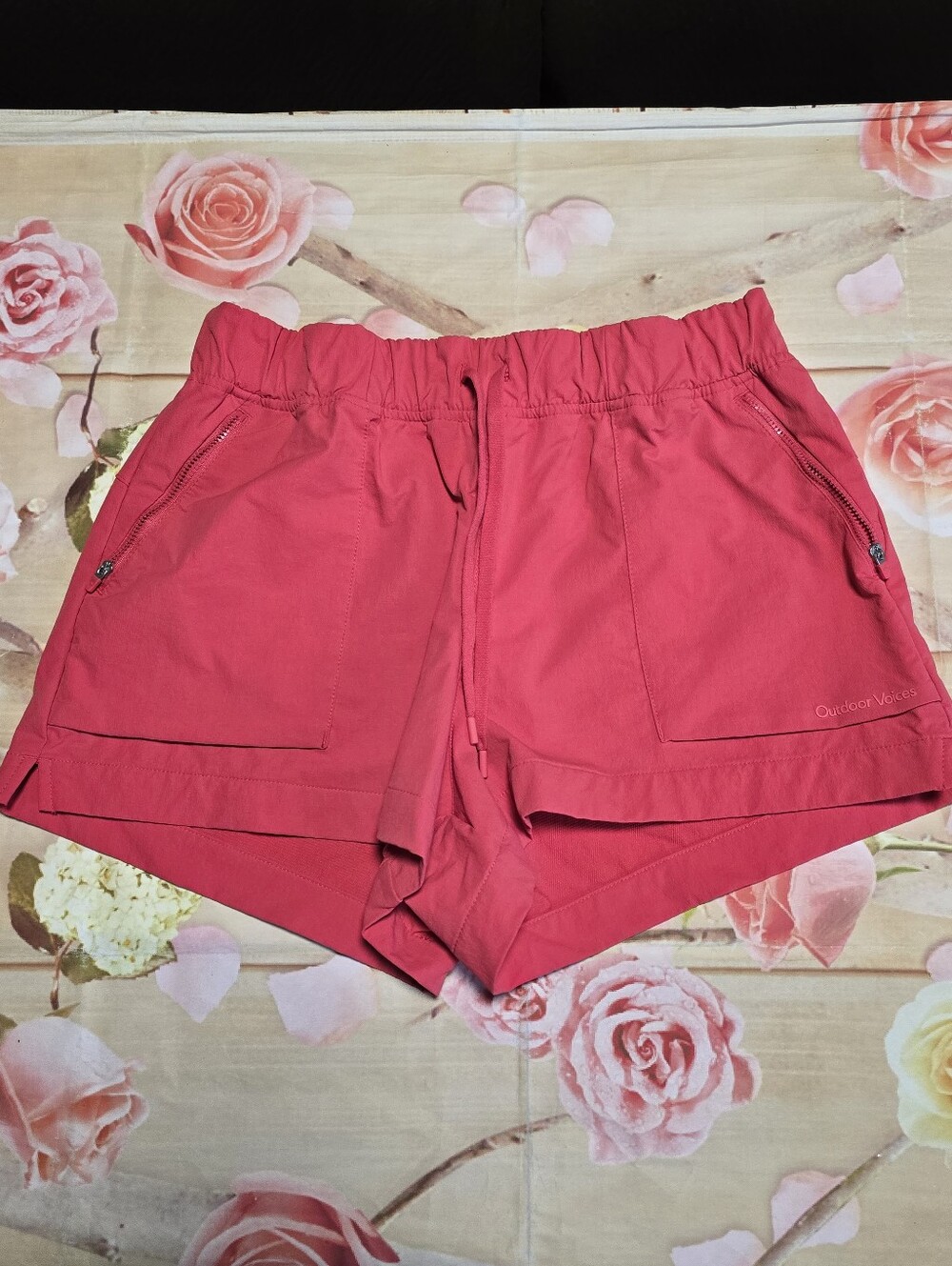 Outdoor Voices Rectrek Red Shorts